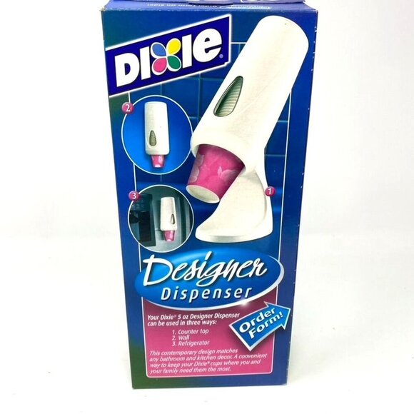 Dixie 5 Oz  Bathroom Cups Beautiful Blooms Pink Open Package 35 Cups - Picture 4 of 5